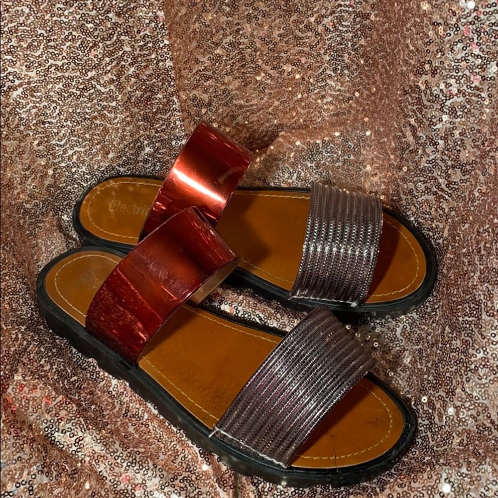 Metallic Sandals